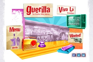 Explore the Guerilla bar - feel free to help yourself